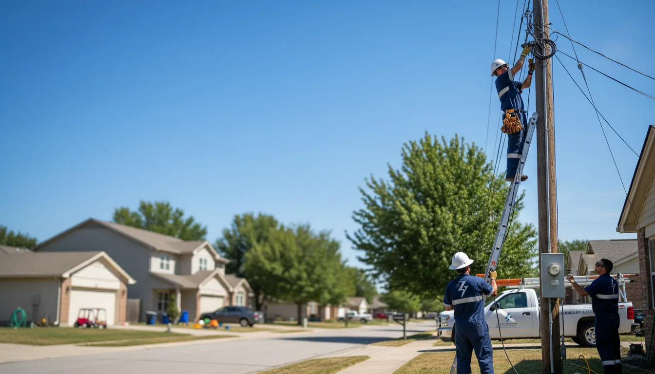 Residential electrician providing installation services in Windom, KS